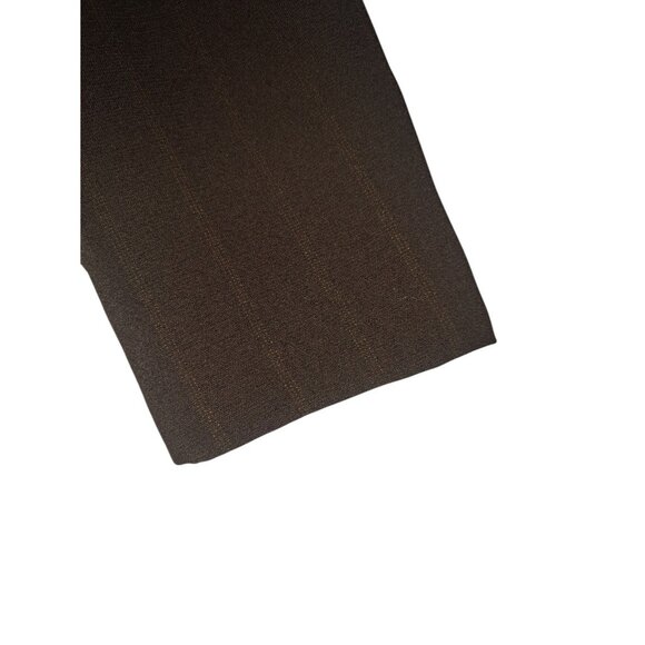 Chadwicks Womens Brown Pinstripe Blazer 16 AFC Polyester/Rayon Blend - Picture 4 of 12